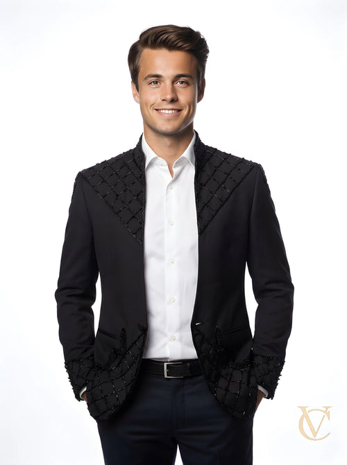 2-Piece Suit - Black | Vellure Couture