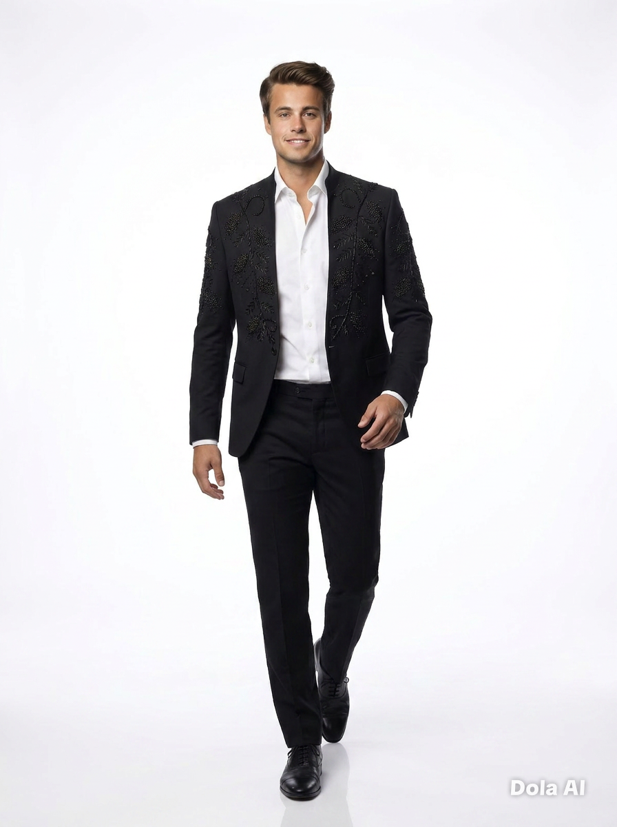 2-Piece Suit - Black | Vellure Couture